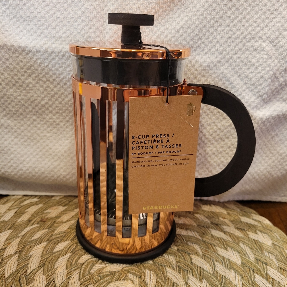 Starbucks Copper Colored Press